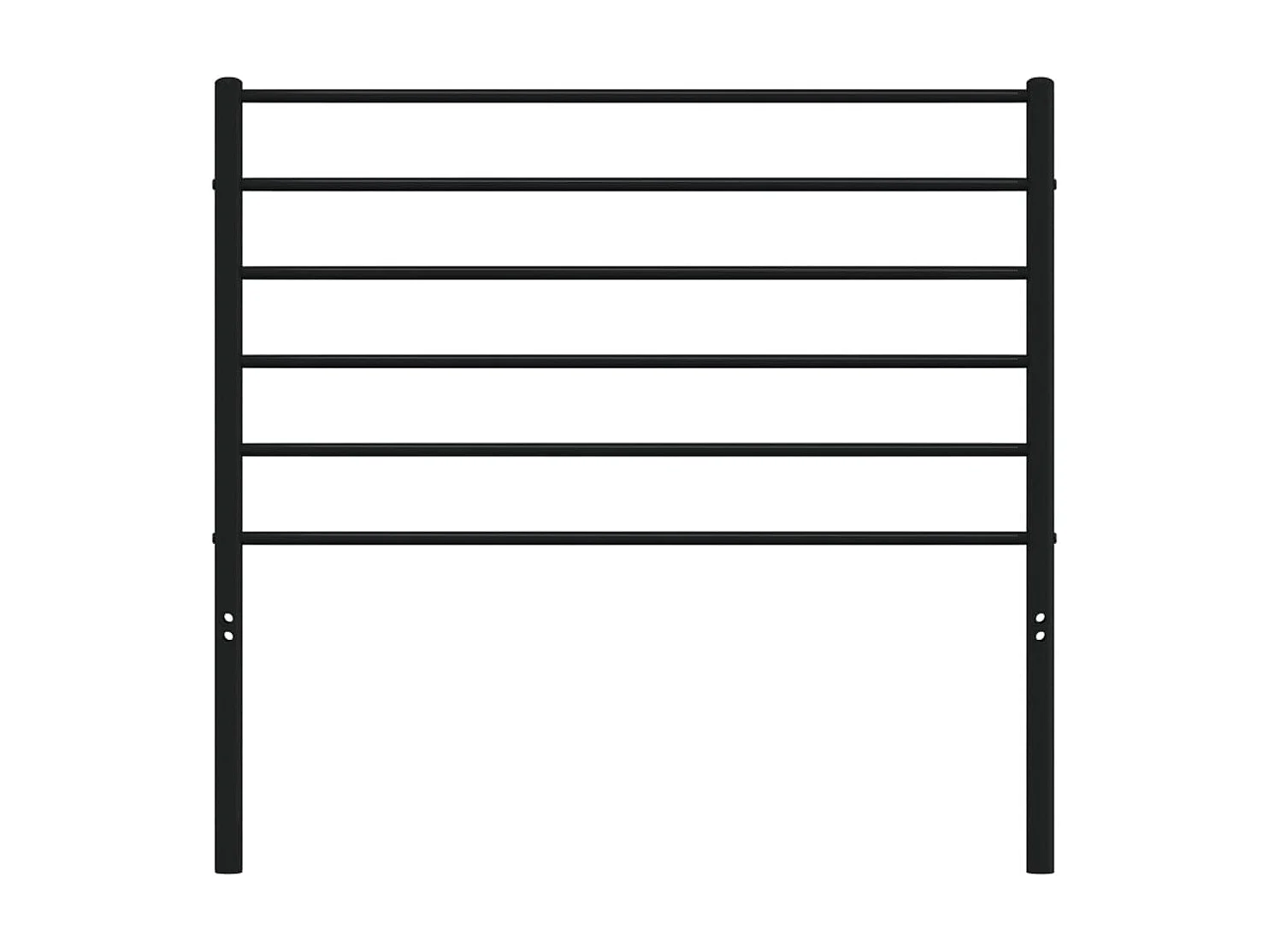 Cabeceira de cama 107 cm metal preto PT398921