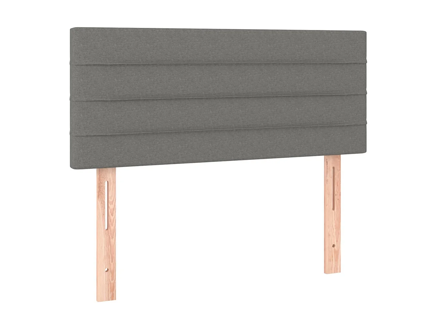 Tête de lit à LED Gris foncé 100x5x78/88 cm Tissu POI30389 BonneVie Meuble