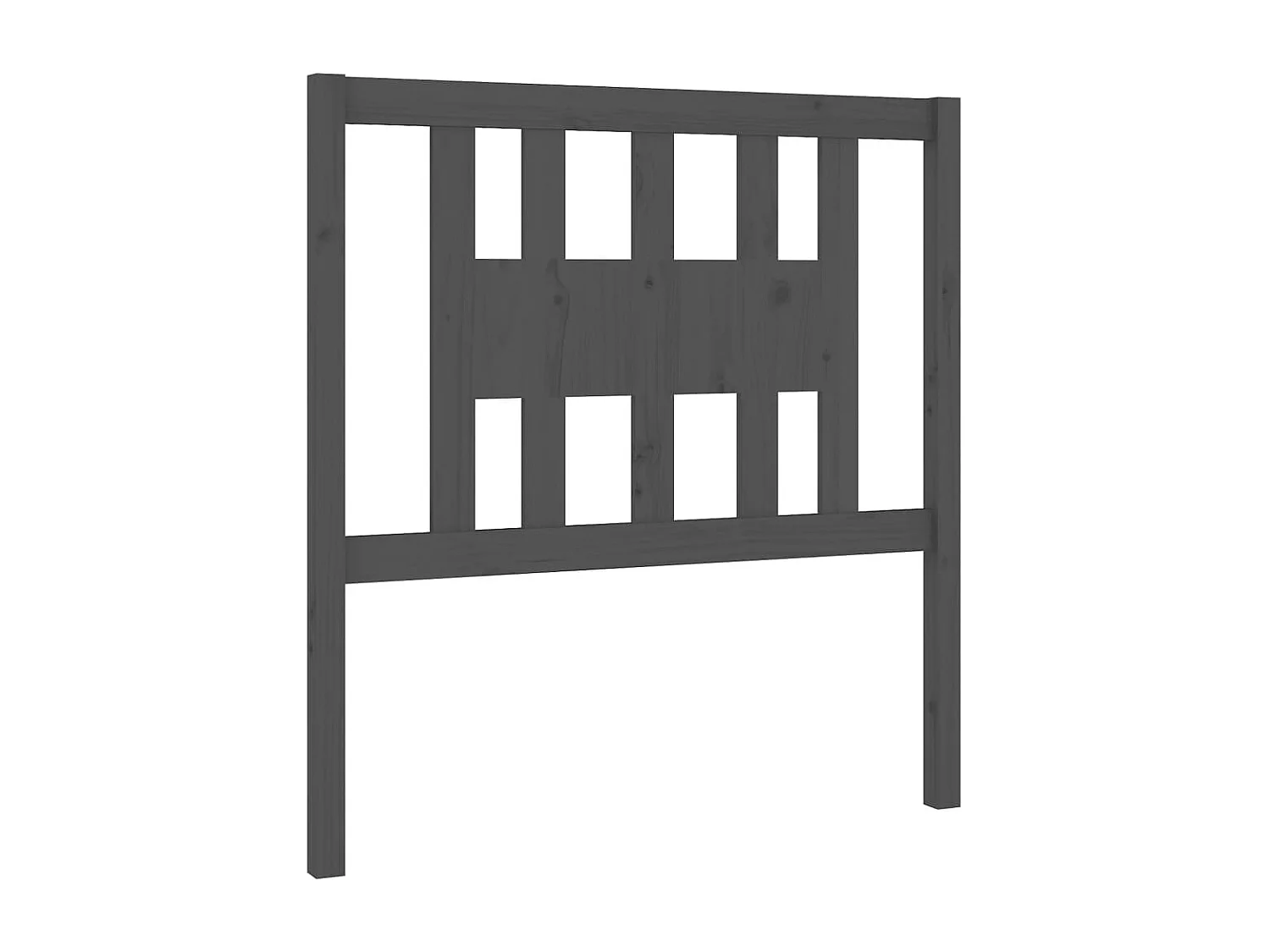 Tête de lit Gris 106x4x100 cm Bois massif de pin POI21375 BonneVie Meuble