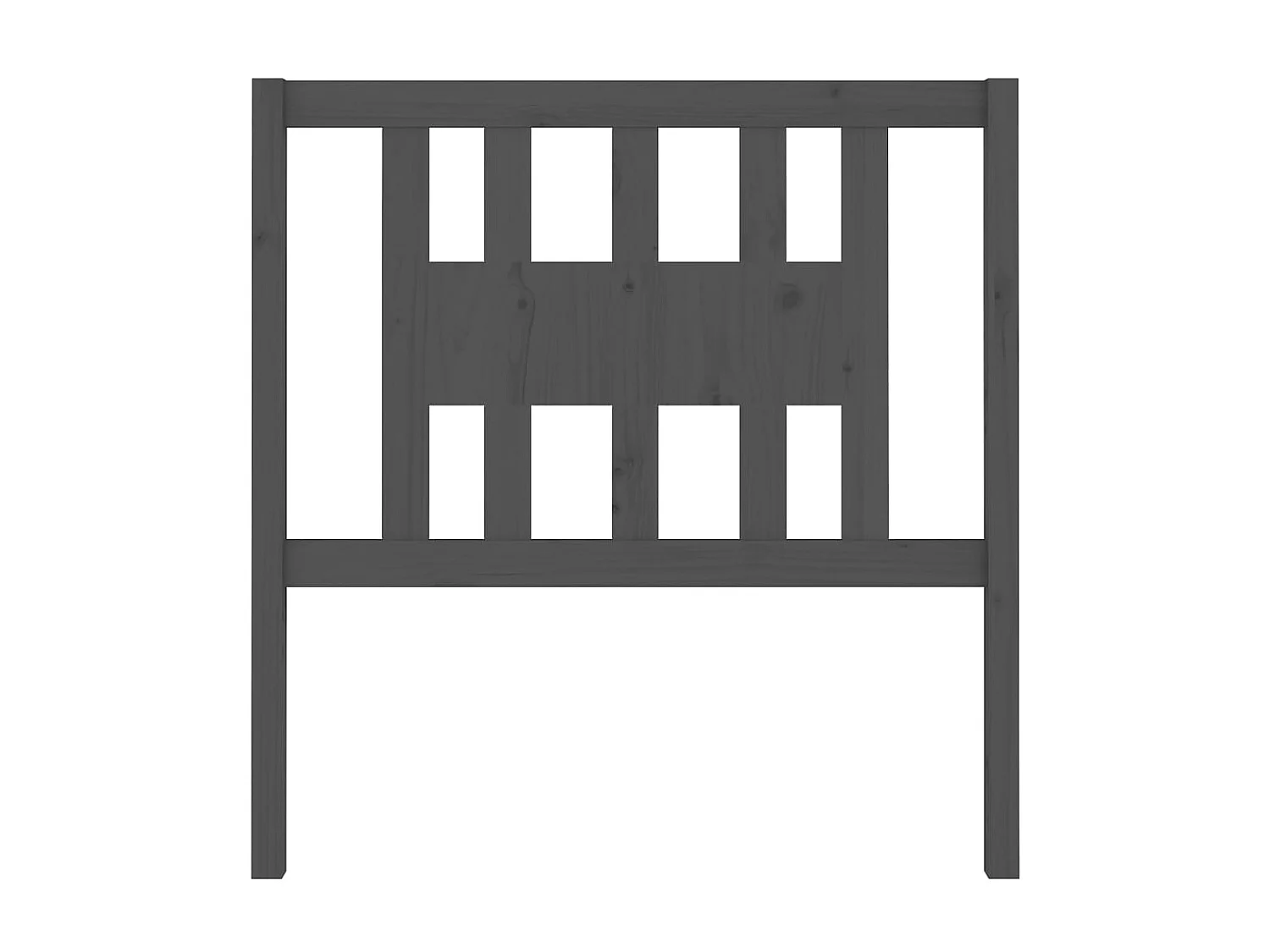 Tête de lit Gris 106x4x100 cm Bois massif de pin POI21375 BonneVie Meuble