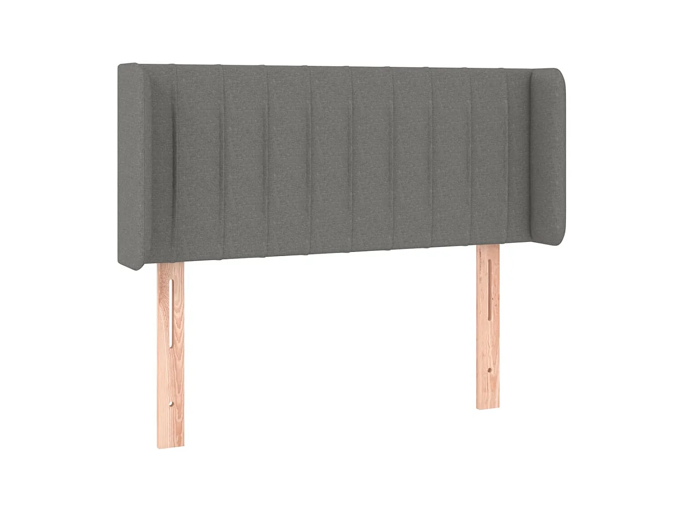 Testiera | Testata del letto ad Orecchio Grigio Scuro 83x16x78/88 cm in Tessuto