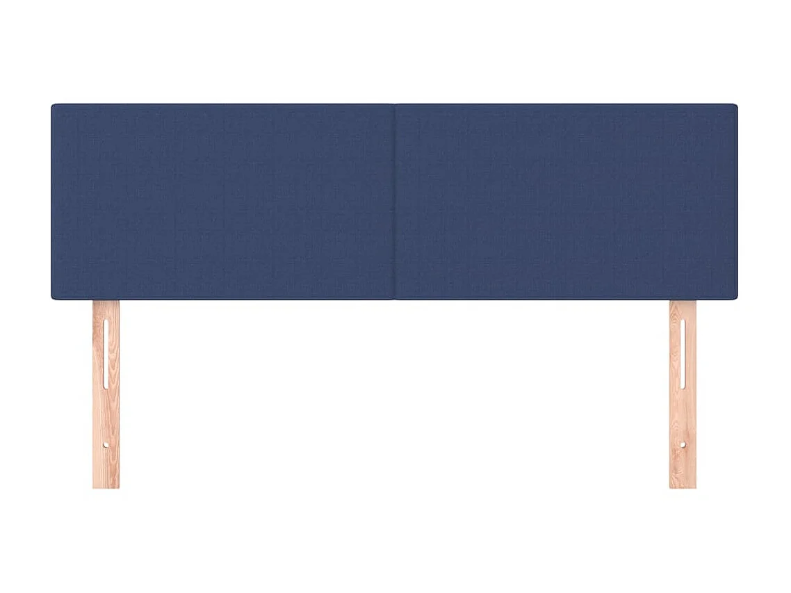 Cabeceros 2 unidades tela azul 72x5x78/88 cm ES15073