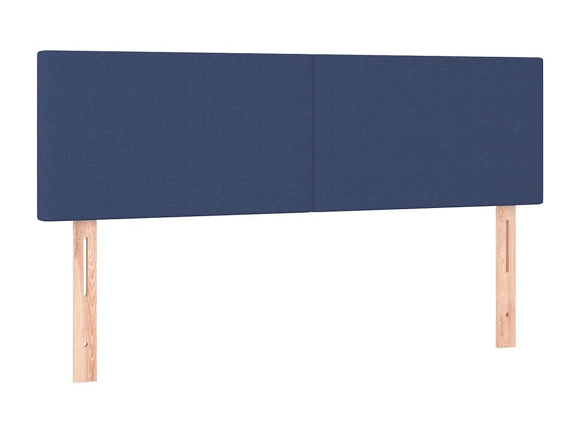 Testiere | Testate del letto 2 pz Blu 72x5x78/88 cm in Tessuto