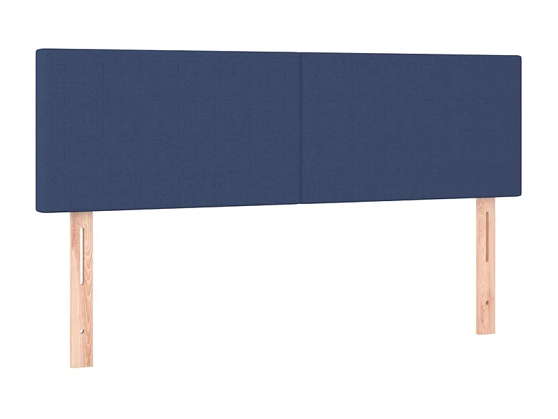 Testiere | Testate del letto 2 pz Blu 72x5x78/88 cm in Tessuto