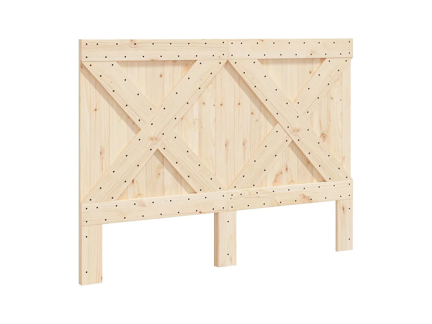 Tête de lit 140x104 cm bois massif de pin POI13225 BonneVie Meuble