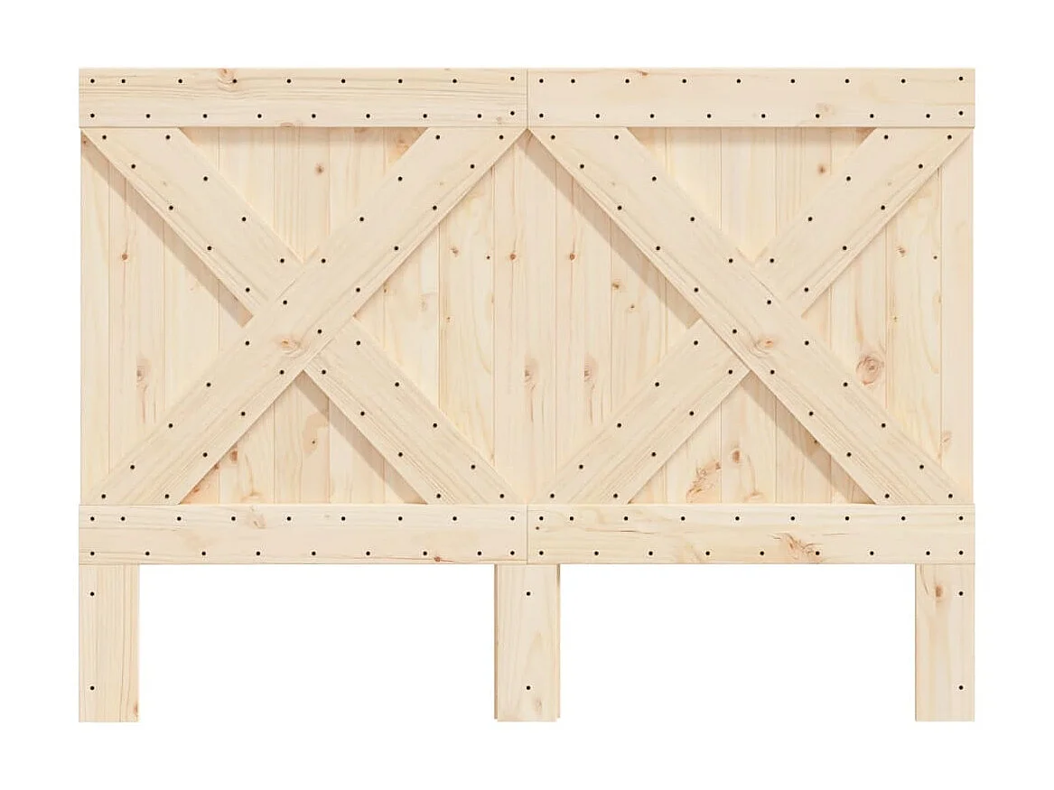 Tête de lit 140x104 cm bois massif de pin POI13225 BonneVie Meuble