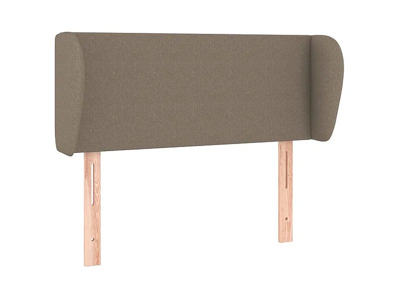 Tête de lit avec oreilles Taupe 103x23x78/88 cm Tissu POI32074 BonneVie Meuble