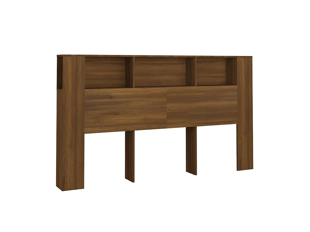 Testiera | Testata del letto Letto con Scomparti Rovere Marrone 180x18,5x104,5 cm