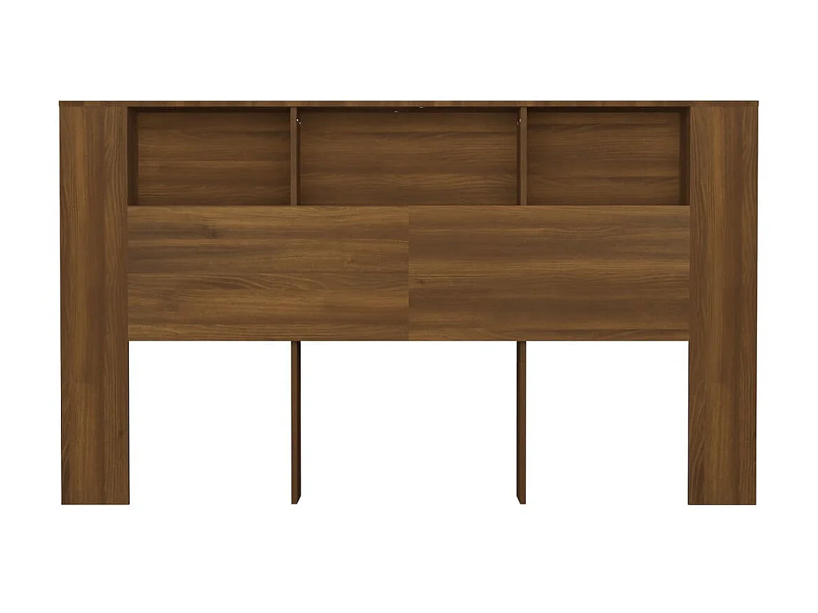 Armoire de tête de lit Chêne marron 180x18,5x104,5 cm POI52681 BonneVie Meuble