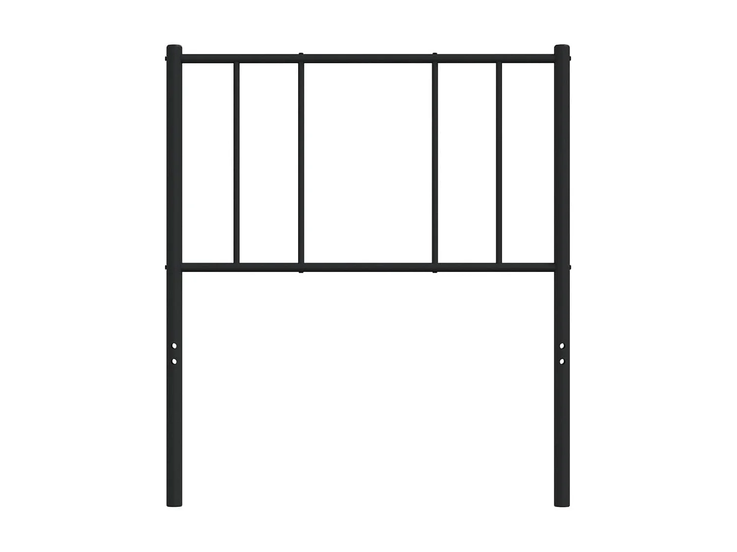 Tête de lit métal noir 100 cm POI95690 BonneVie Meuble