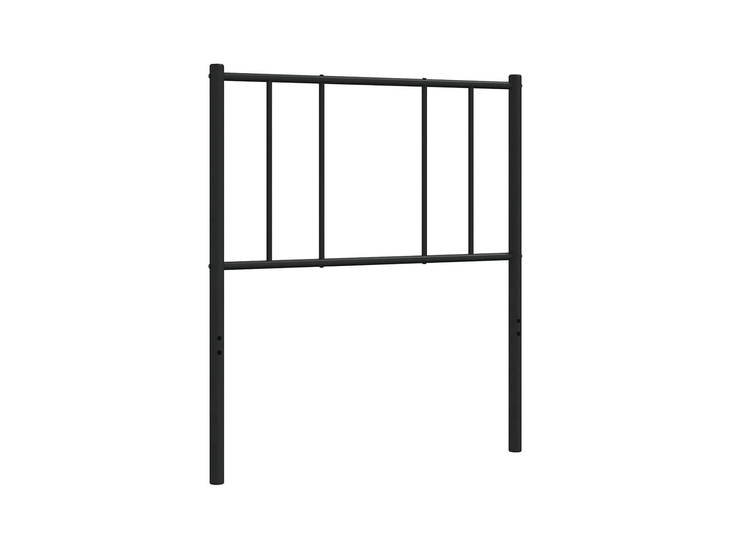 Tête de lit métal noir 100 cm POI95690 BonneVie Meuble