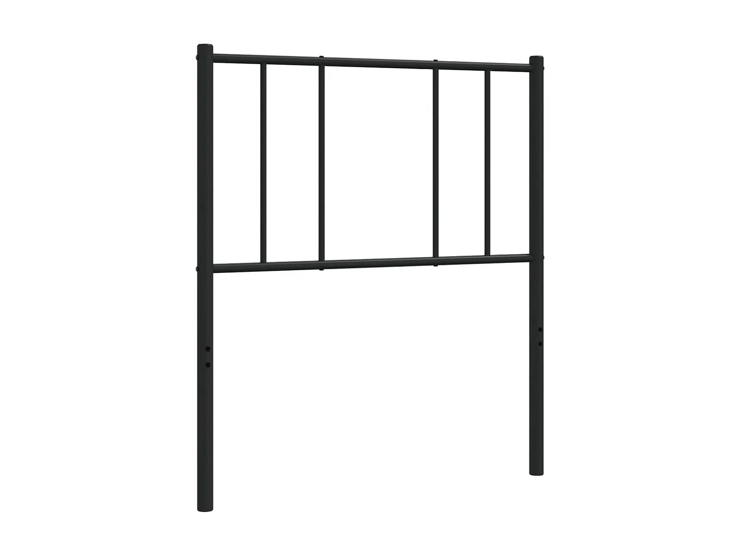 Cabeceira de cama 100 cm metal preto PT894769