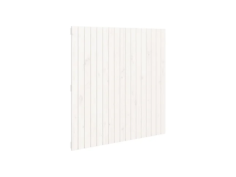 Cabeceira de parede 108x3x110 cm madeira de pinho maciça branco PT445607
