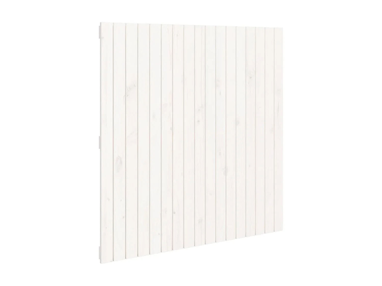Tête de lit murale Blanc 108x3x110 cm Bois massif de pin POI41860 BonneVie Meuble