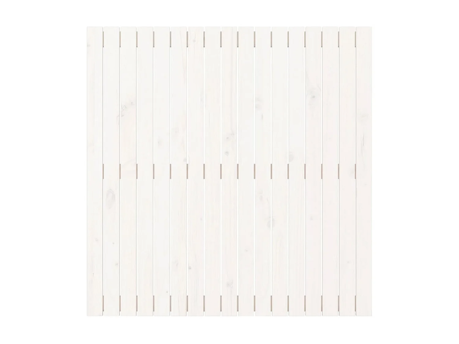 Tête de lit murale Blanc 108x3x110 cm Bois massif de pin POI41860 BonneVie Meuble