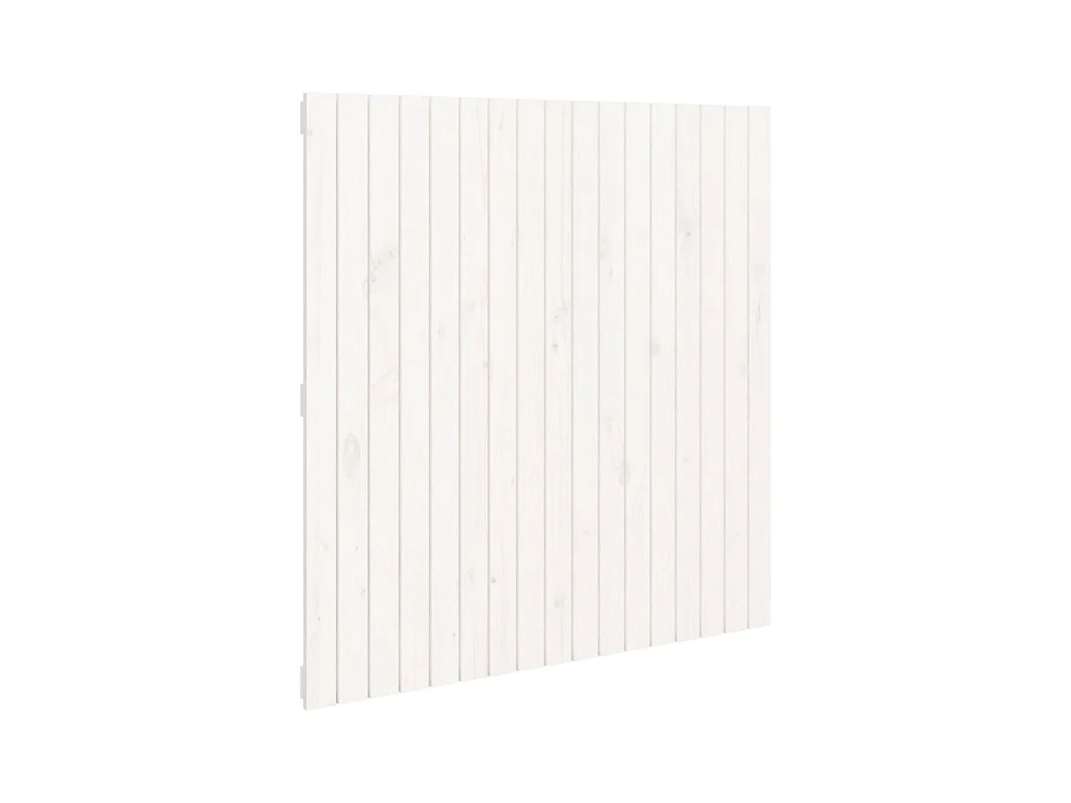Tête de lit murale Blanc 108x3x110 cm Bois massif de pin POI41860 BonneVie Meuble