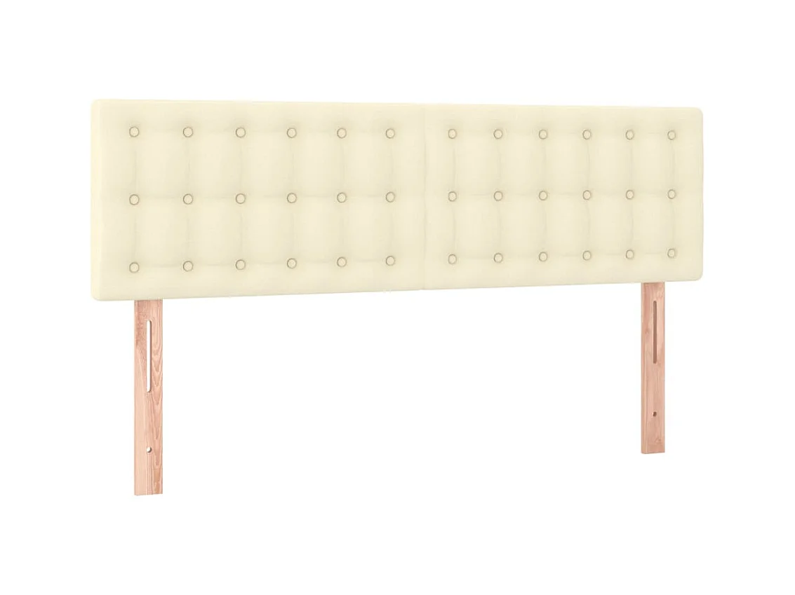 Têtes de lit 2 pcs Crème 72x5x78/88 cm Similicuir POI62345 BonneVie Meuble