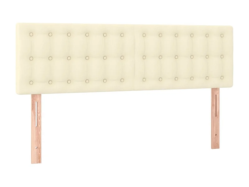 Têtes de lit 2 pcs Crème 72x5x78/88 cm Similicuir POI62345 BonneVie Meuble