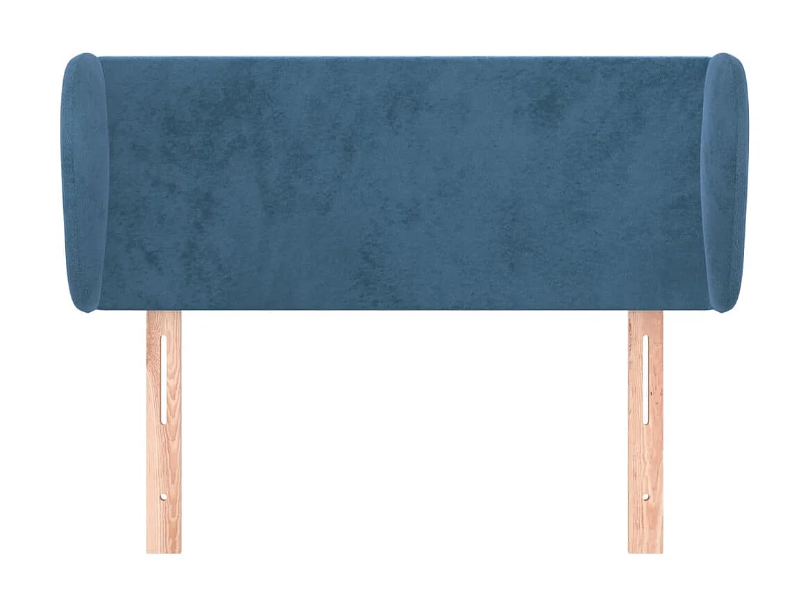 Testiera | Testata del letto ad Orecchio Blu Scuro 93x23x78/88 cm in Velluto