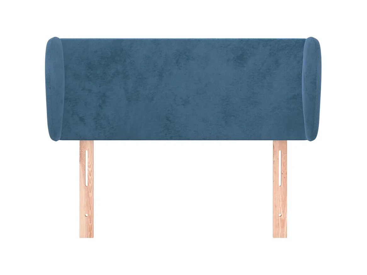 Cabecero de terciopelo azul oscuro 93x23x78/88 cm ES369585