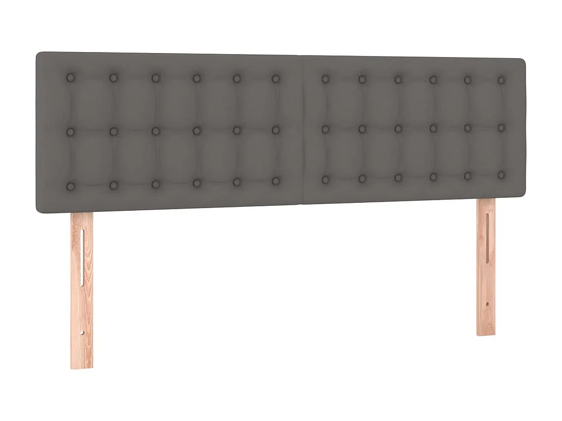 2 Pz Testiere Grigie 72x5x78/88 cm in Similpelle CFW360295