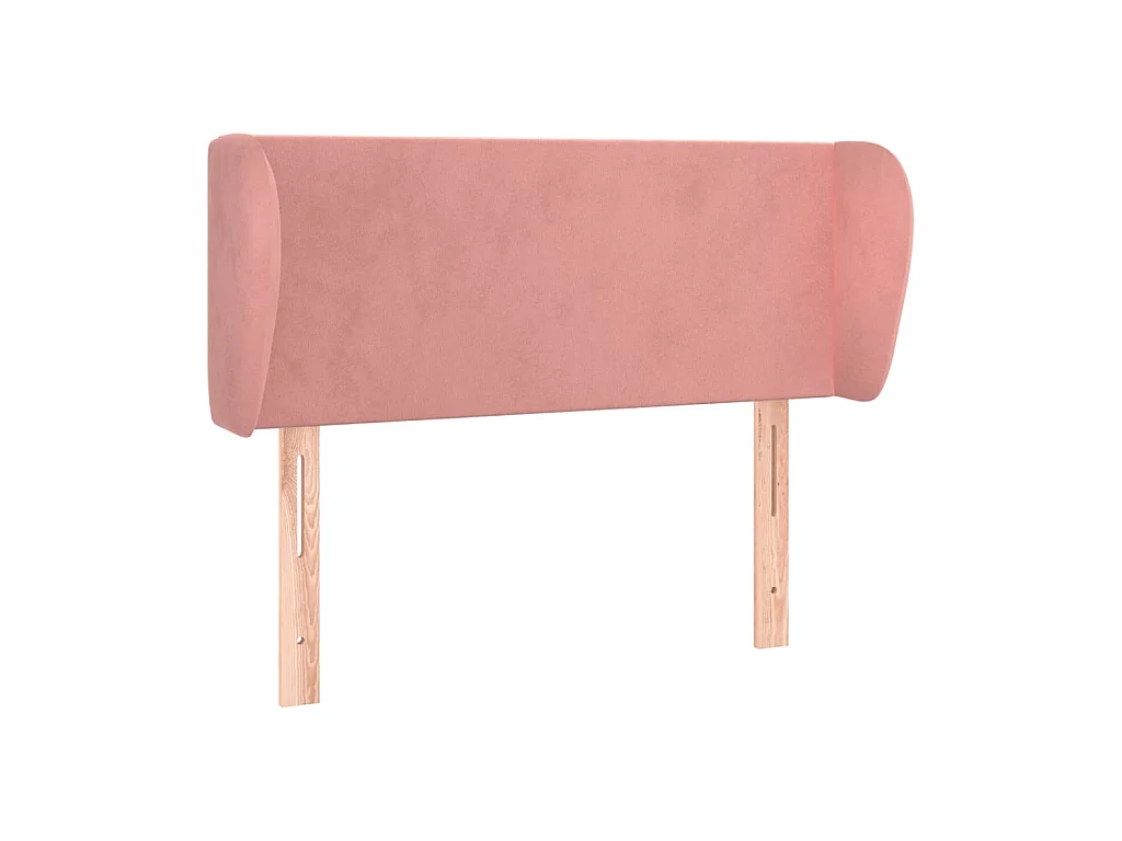 Testiera | Testata del letto ad Orecchio Nera 93x23x78/88 cm in Velluto