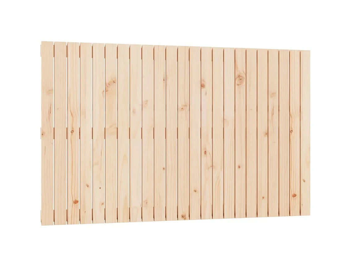 Tête de lit murale 147x3x90 cm Bois massif de pin POI53409 BonneVie Meuble
