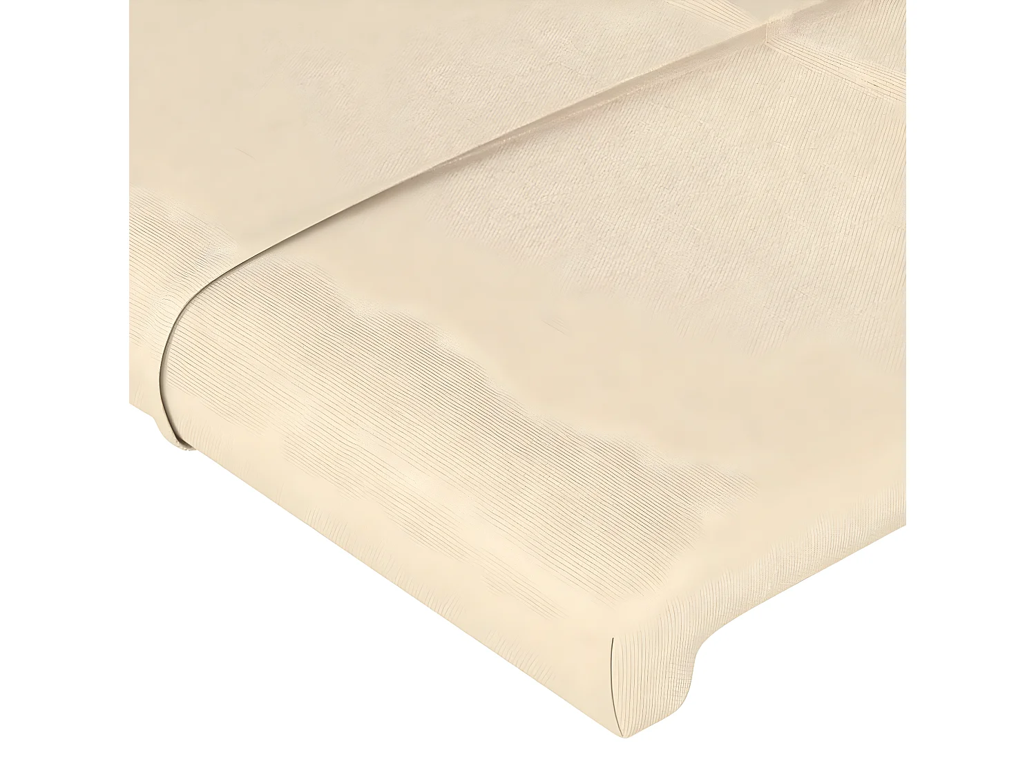 Cabecero de tela color crema 163x16x78/88 cm ES35508