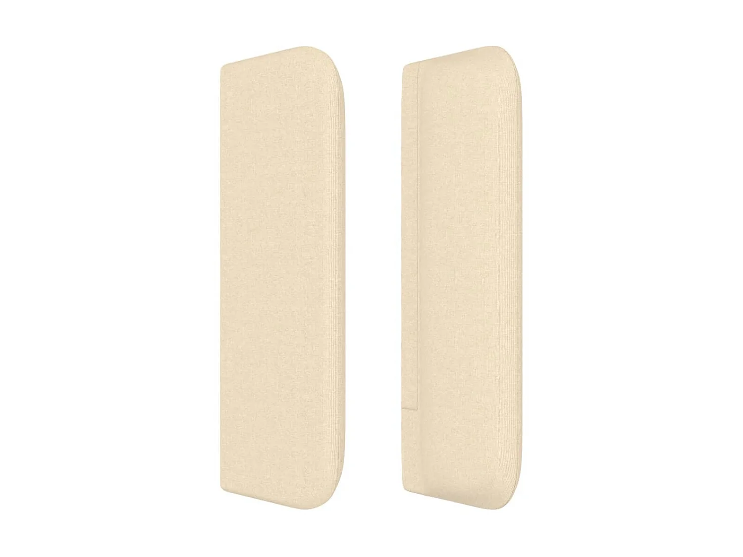 Tête de lit avec oreilles Crème 163x16x78/88 cm Tissu POI40066 BonneVie Meuble