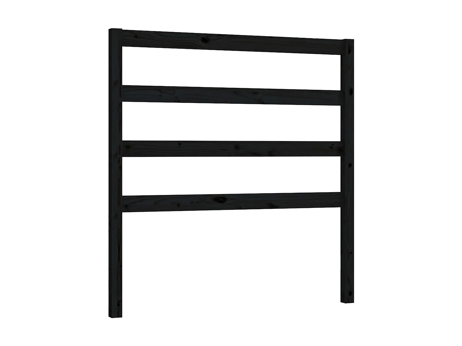 Testiera | Testata del letto per Letto Nera 96x4x100 cm in Legno Massello di Pino