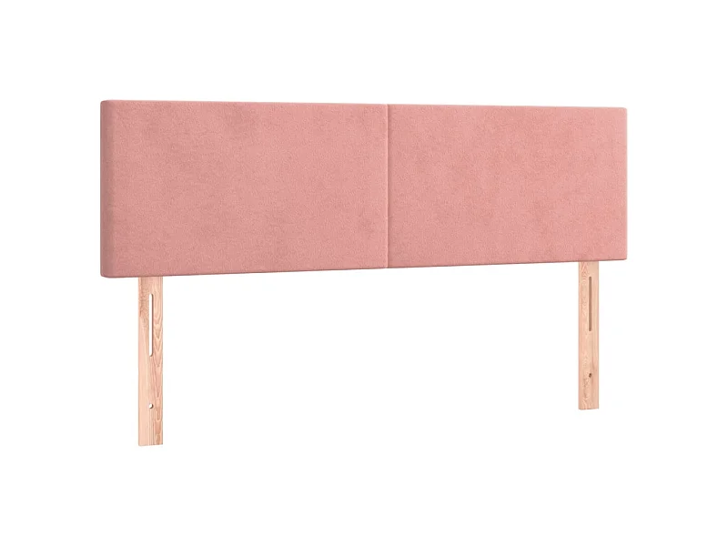 2er-set-Kopfteil,Bettkopfteile Rosa 72x5x78/88 cm Samt -gkd814359