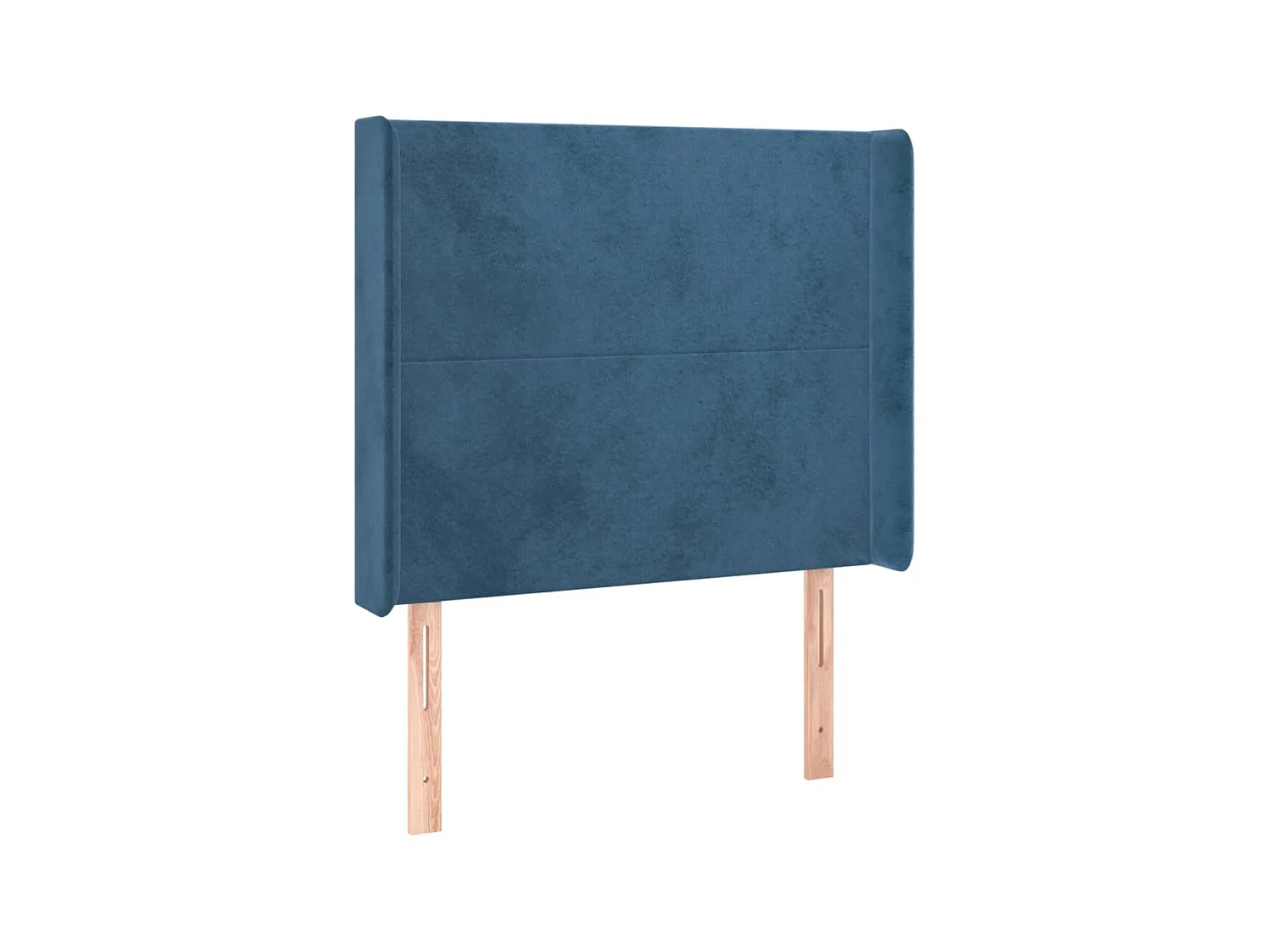 Hoofdbord met randen 83x16x118/128 cm fluweel blauw NL415116