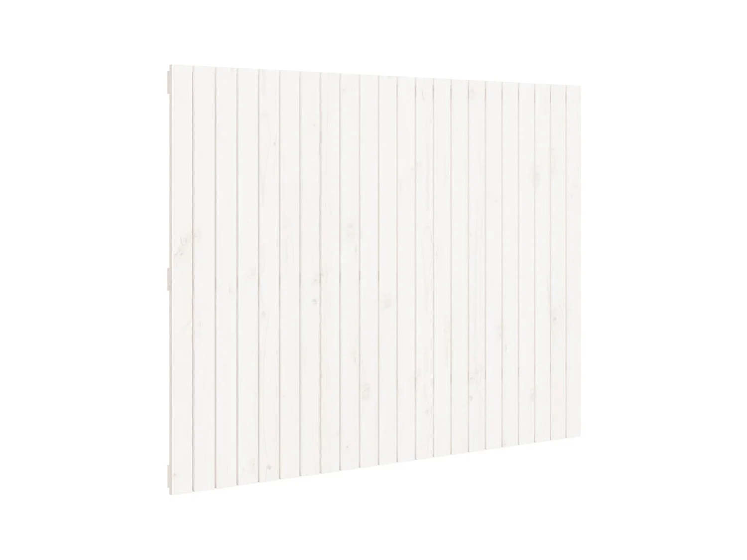 Testiera | Testata del letto da Parete Bianca 140x3x110cm in Legno Massello di Pino