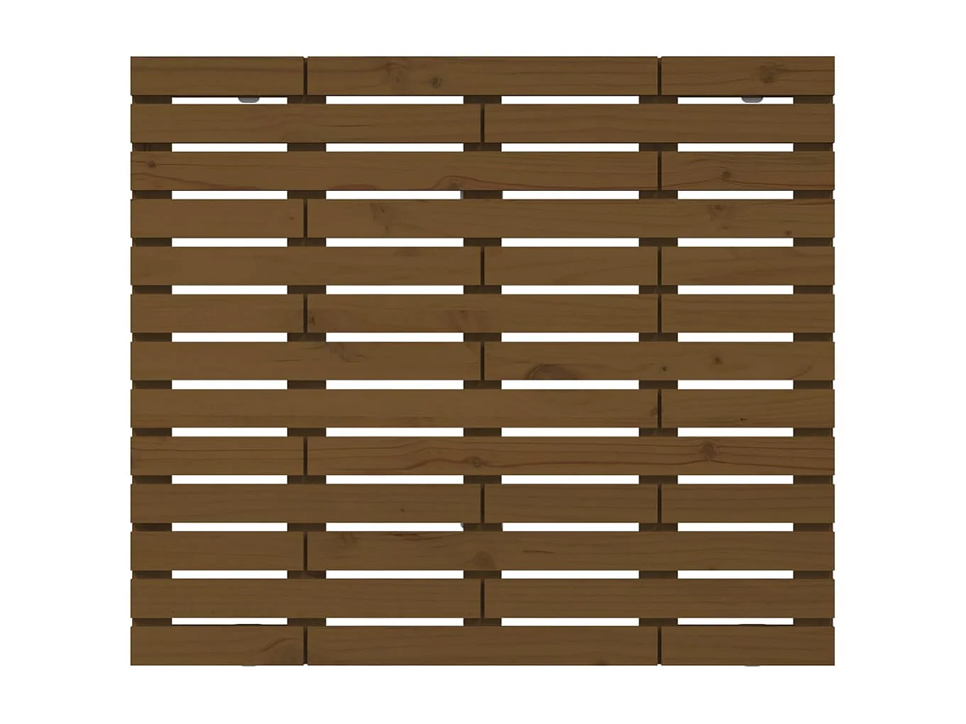 Tête de lit murale Marron miel 81x3x91,5 cm Bois massif de pin POI60623 BonneVie Meuble