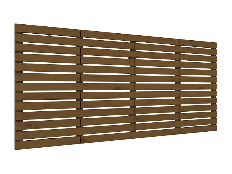Cabeceira de parede 166x3x91,5 cm pinho maciço castanho-mel PT468306