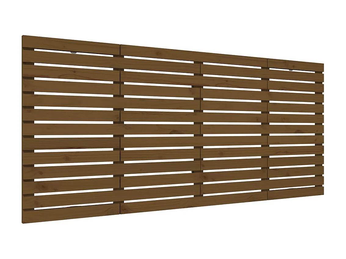 Cabeceira de parede 166x3x91,5 cm pinho maciço castanho-mel PT468306