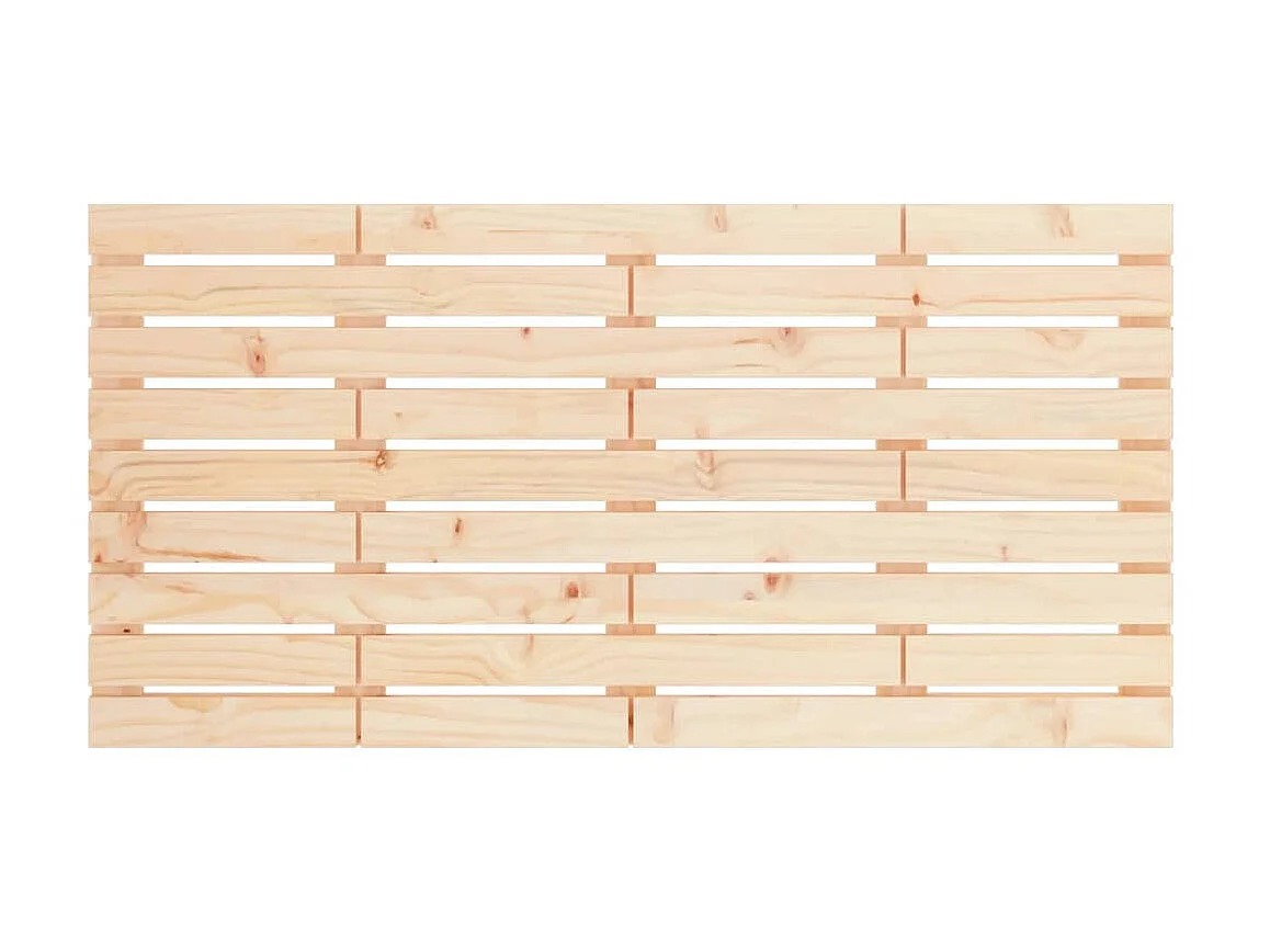 Tête de lit murale 156x3x63 cm Bois massif de pin POI40428 BonneVie Meuble