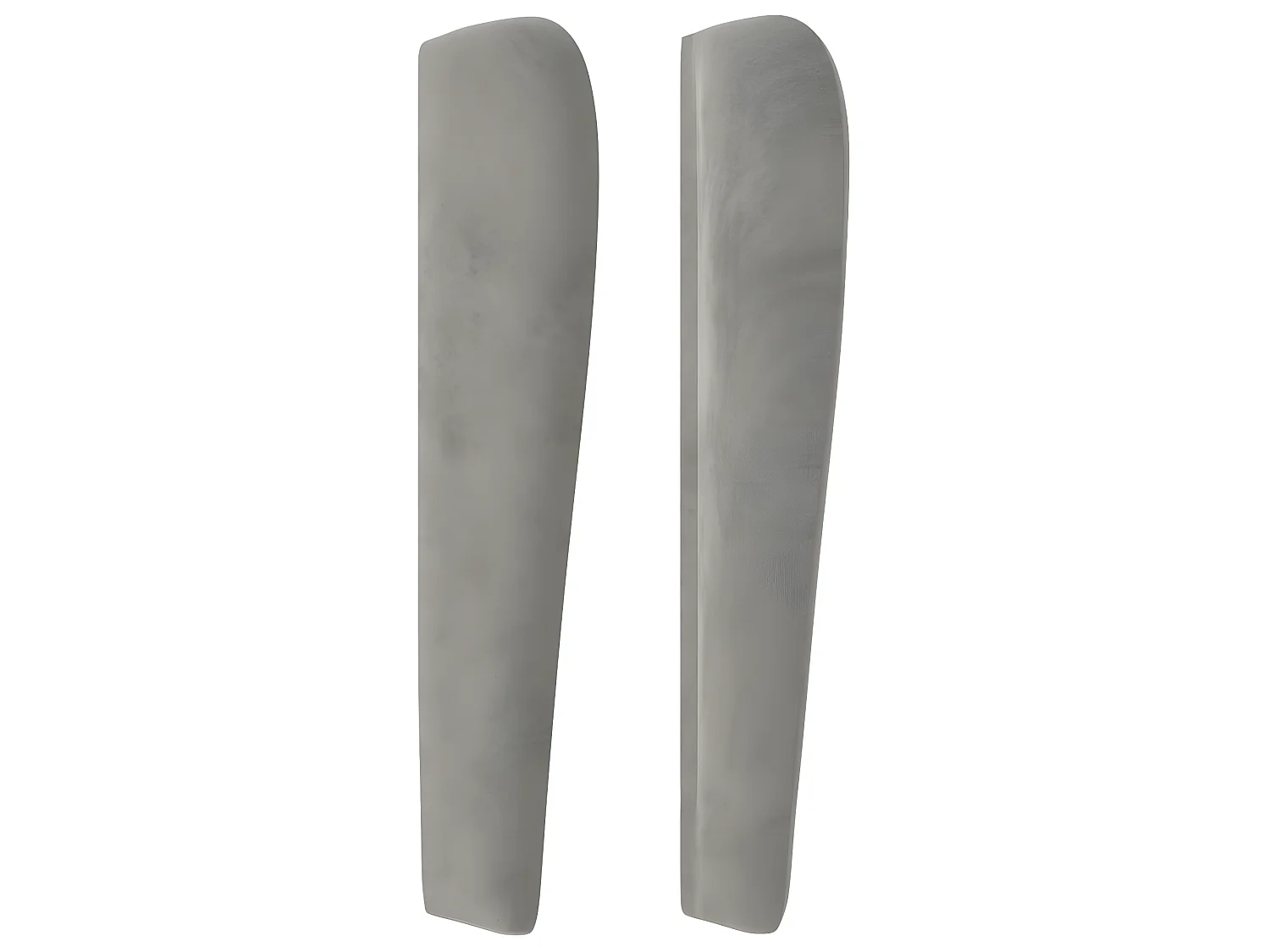 Tête de lit avec oreilles Gris clair 163x23x118/128 cm Velours POI84219 BonneVie Meuble