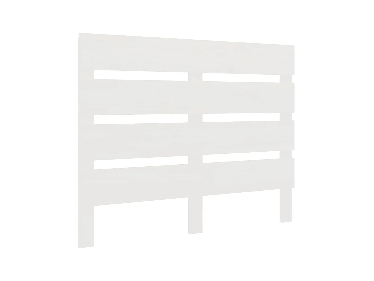 Tête de lit Blanc 90x3x80 cm Bois massif de pin POI67357 BonneVie Meuble