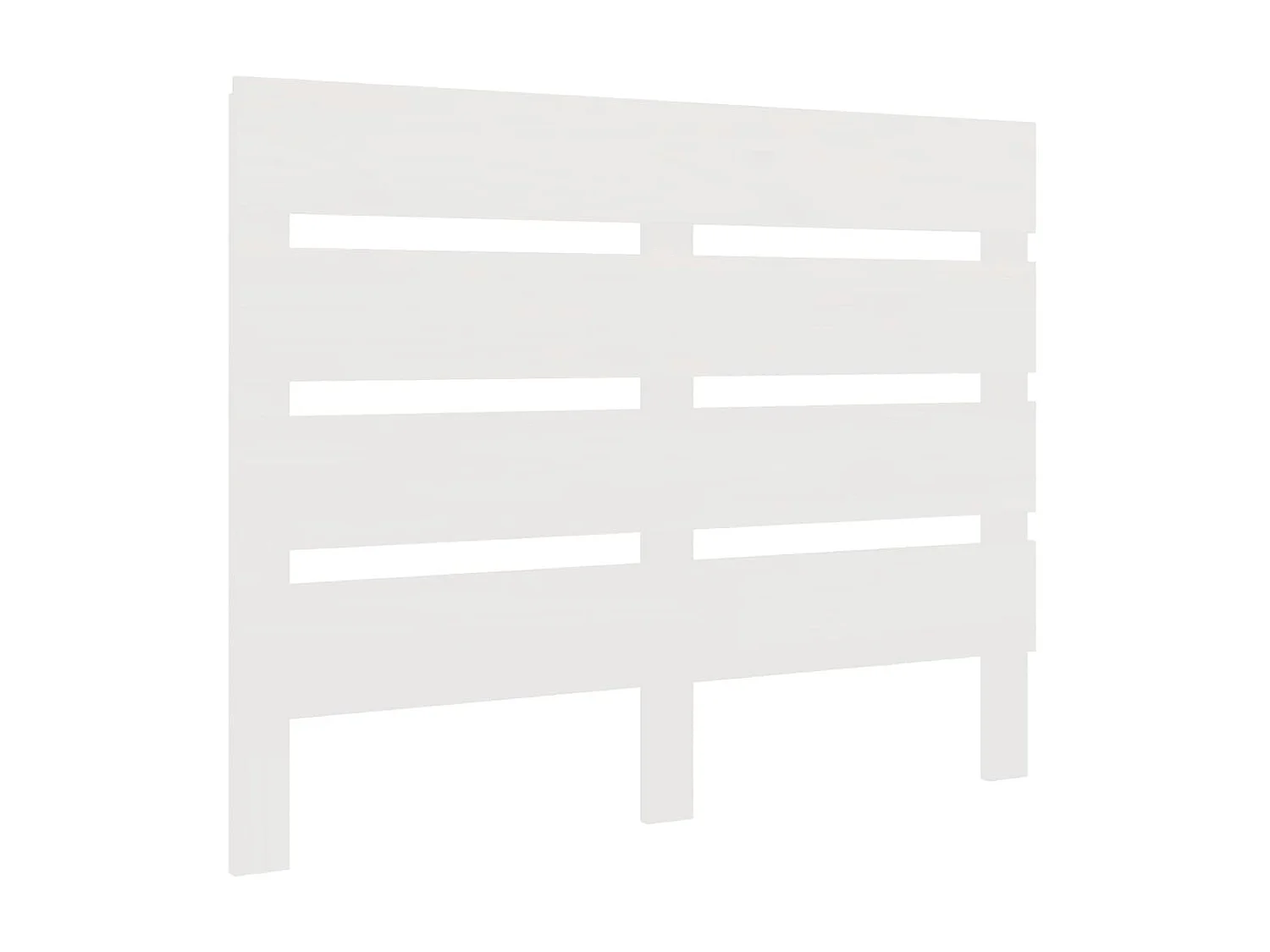 Tête de lit Blanc 90x3x80 cm Bois massif de pin POI67357 BonneVie Meuble