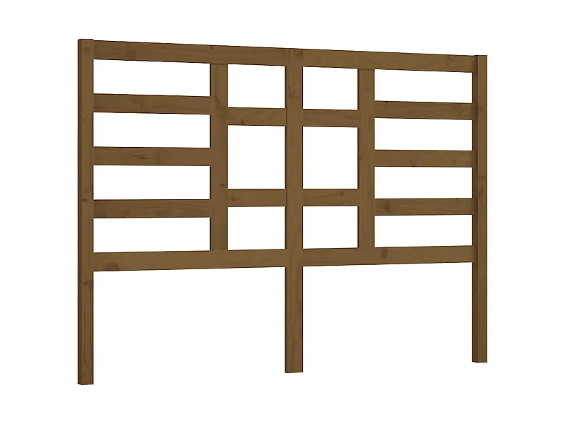 Tête de lit Marron miel 166x4x104 cm Bois massif de pin POI52583 BonneVie Meuble