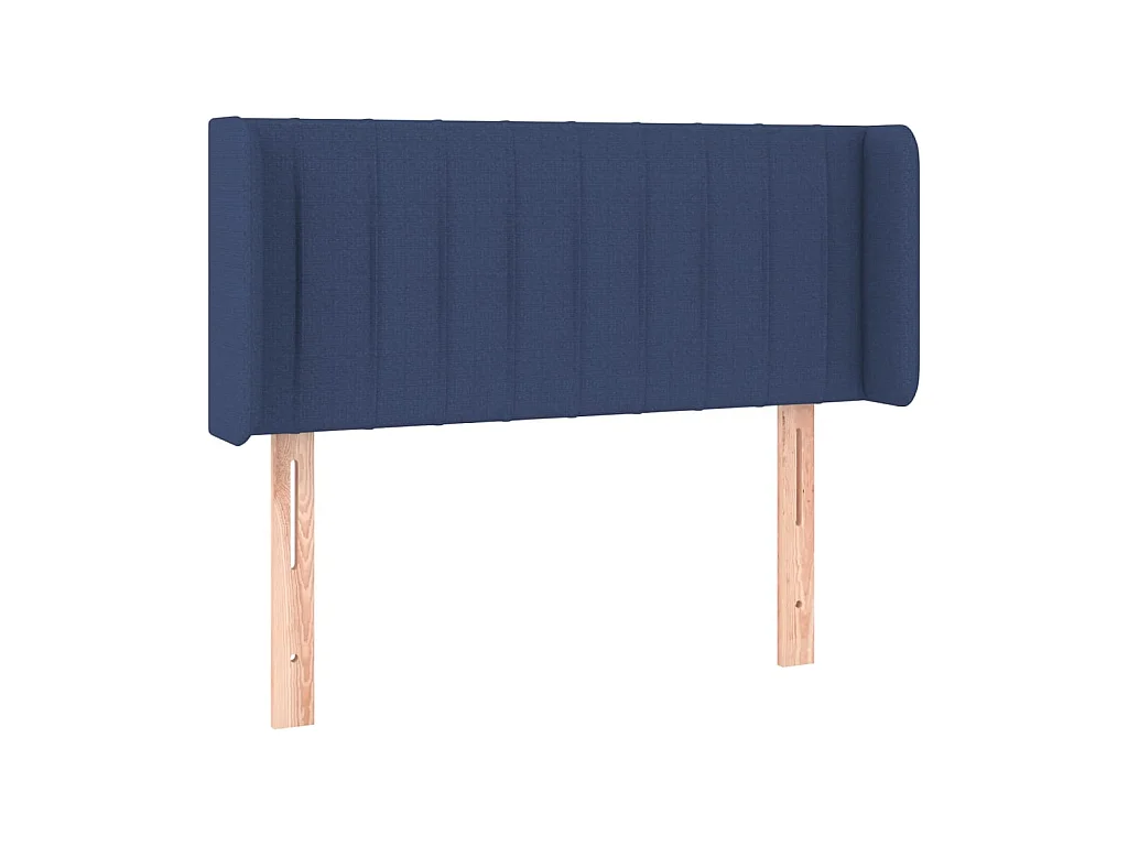 Tête de lit avec oreilles Bleu 83x16x78/88 cm Tissu POI25922 BonneVie Meuble
