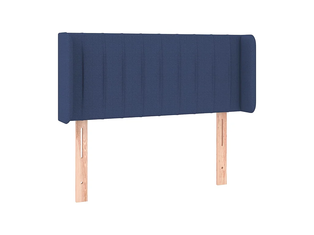 Tête de lit avec oreilles Bleu 93x16x78/88 cm Tissu POI63428 BonneVie Meuble