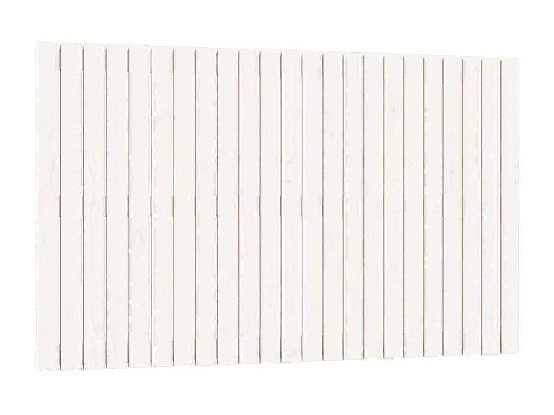 Wandhoofdbord 147x3x90 cm massief grenenhout wit NL730849