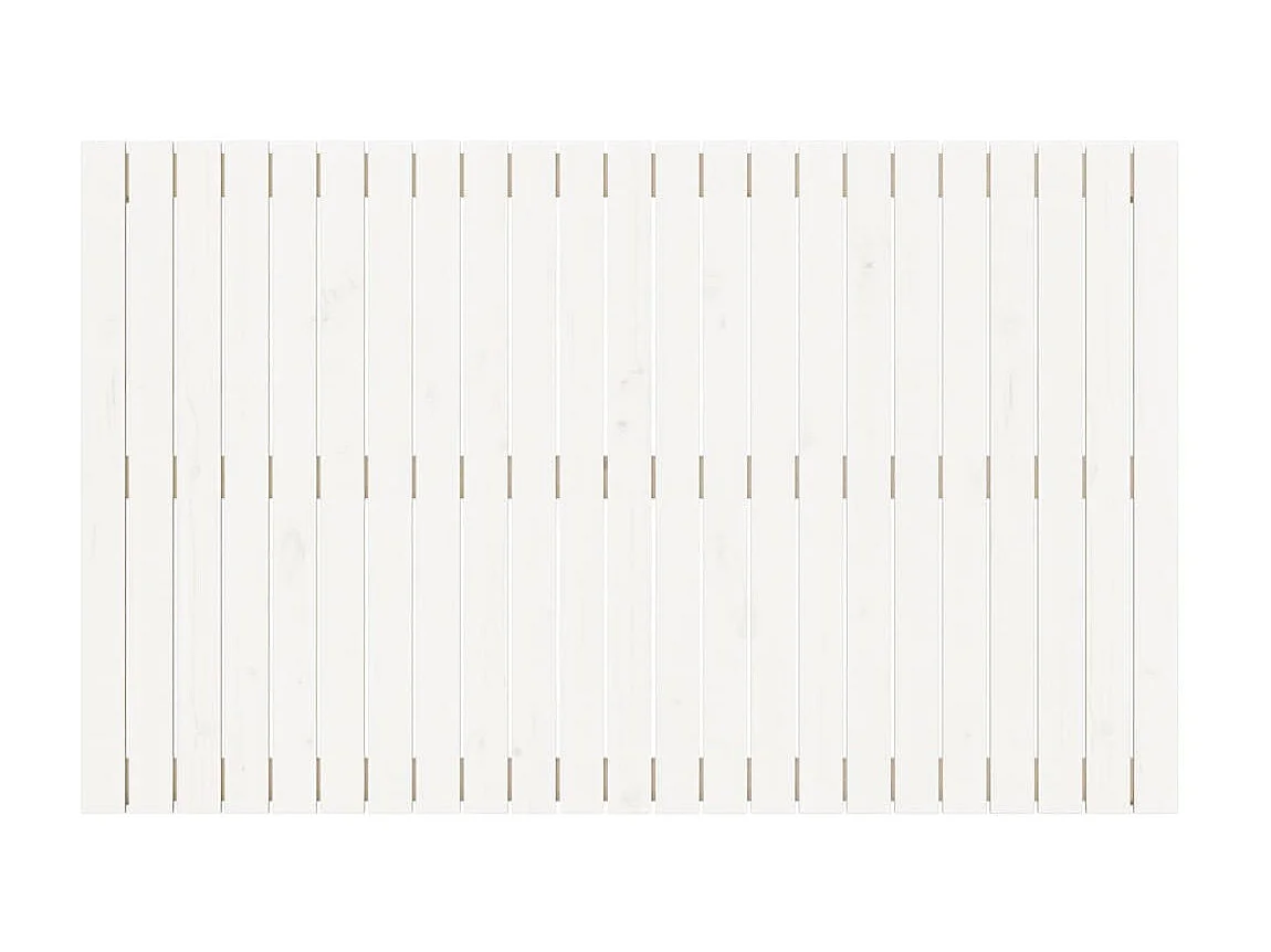 Wandhoofdbord 147x3x90 cm massief grenenhout wit NL730849