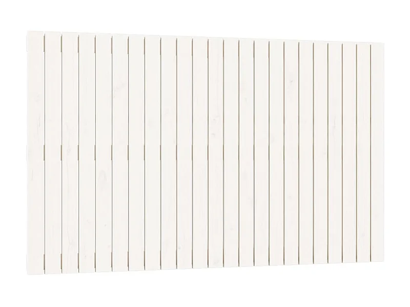 Tête de lit murale Blanc 147x3x90 cm Bois massif de pin POI98910 BonneVie Meuble