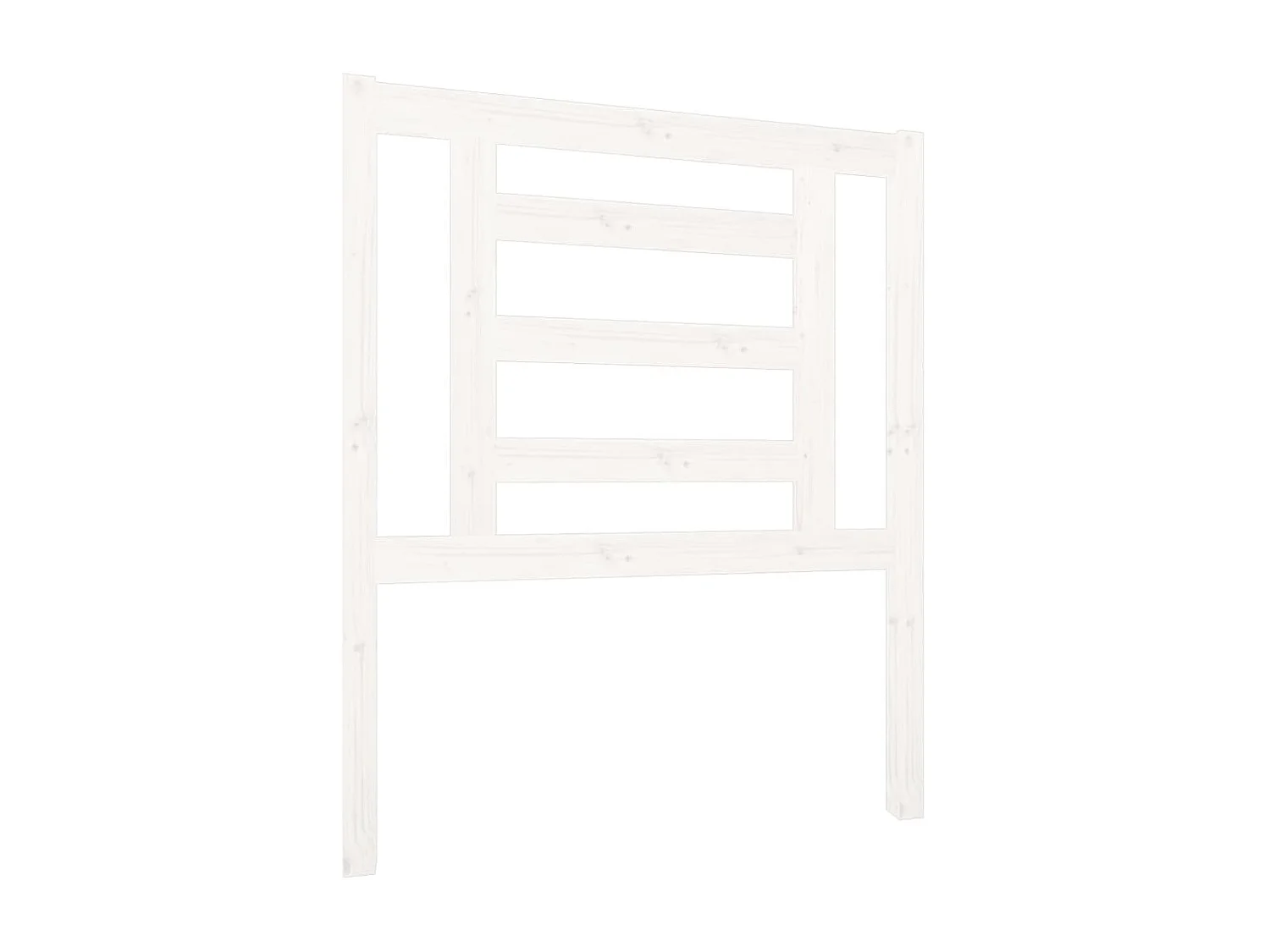 Tête de lit Blanc 81x4x100 cm Bois massif de pin POI20948 BonneVie Meuble