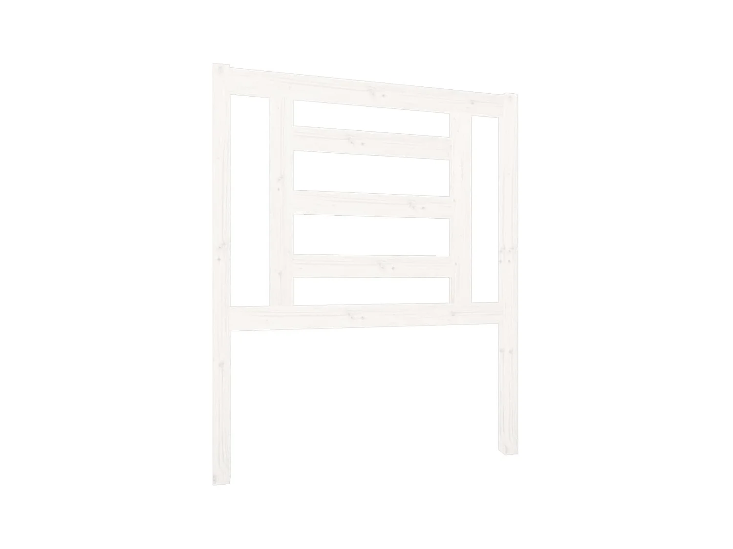 Tête de lit Blanc 81x4x100 cm Bois massif de pin POI20948 BonneVie Meuble