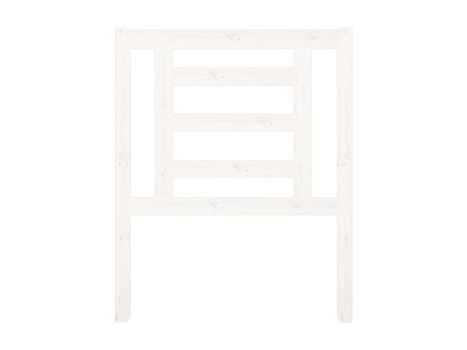 Tête de lit Blanc 81x4x100 cm Bois massif de pin POI20948 BonneVie Meuble