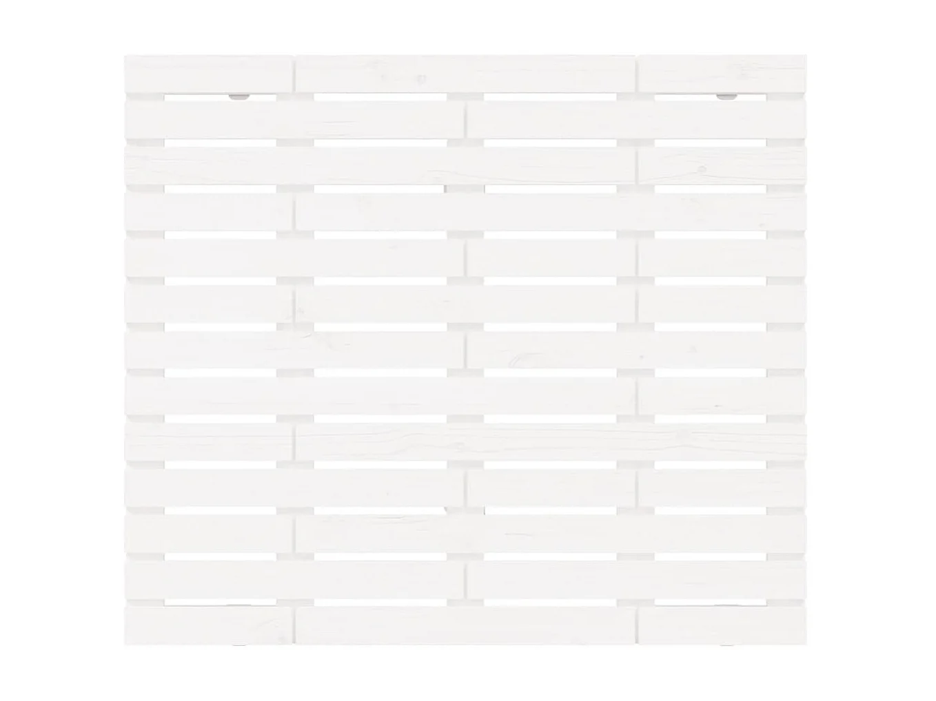 Tête de lit murale Blanc 106x3x91,5 cm Bois massif de pin POI54734 BonneVie Meuble